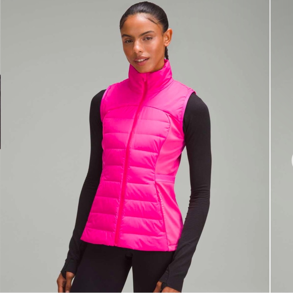 Lululemon Down For It All Vest Sonic Pink size 4 NWT